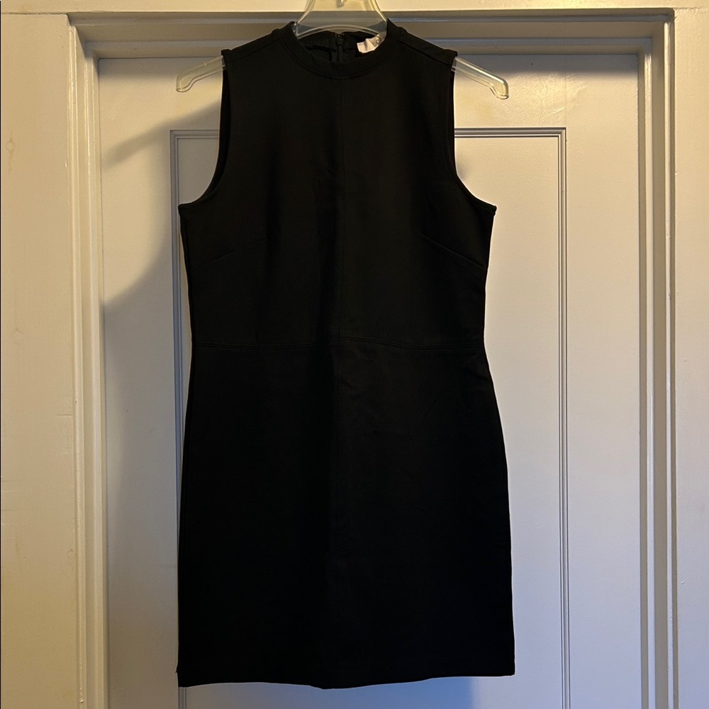 LOFT Black Sleeveless High-Neck Mini Dress - Medium Petite, NWT